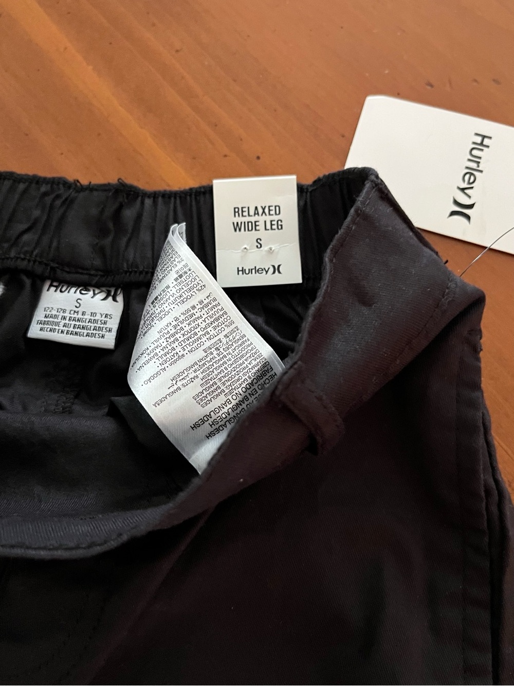 NWT New!! Girl’s Hurley Black Cargo Pants - Picture 10 of 10